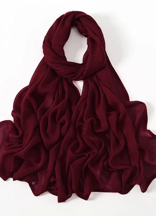 Muslim Modal Hijab Rayon Cotton Shawls for Women Plain Scarf Big Size Headscarf Islamic Turban Headband 190*85cm