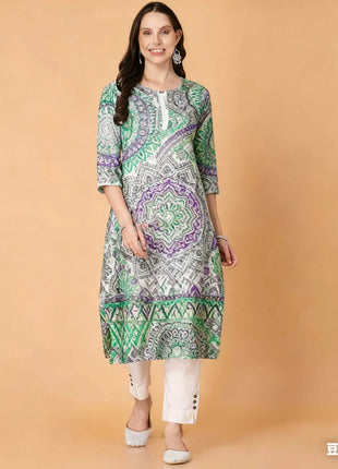 Muslim Black Dress Kurt Women's Fashionable Slit hem Straight Tube Casual Flowers Elephant Pattern Islamic Abito Donna Musulmana