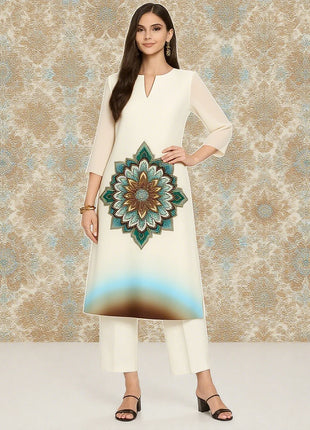 Muslim 2026 Dress Kurt Women's Fashionable And Elegant Flowers Straight Tube Casual Modest Dress Dubai Moroccan Kaftan