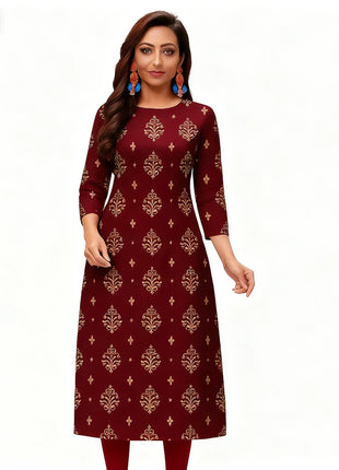 Muslim Dress Kurt Women Fashionable And Elegant Straight Tube Casual Colorful Slit hem Abito Donna Musulmana Girls Prayer Dress
