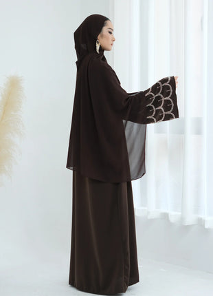 2025 Middle Eastern Islam Outfit for Muslim Women Luxury Dubai Modest Abaya Dress Eid Arabic Cardigan Plain Turkey Kaftan Robe