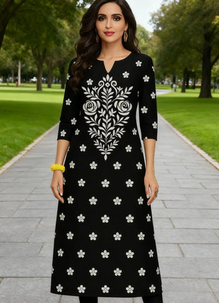 Muslim Peacock Kurtta Women's Casual Fashion Dress Long Sleeved Straight Tube Casual Ethnic Flower Abaya Musulmane Modest Dress