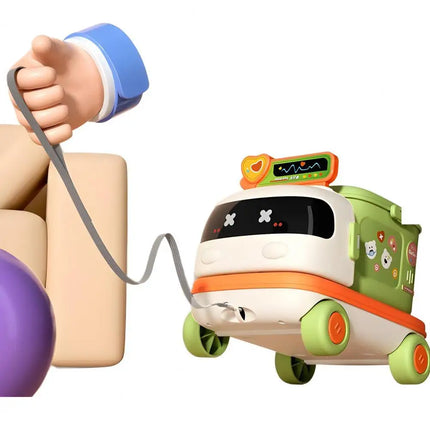 Kids Doctor Kitchen Makeup Toys for Girls Interactive Pretend Game Set Portable Foldable Storage Box Children Birthday Gifts