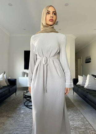 Eid Embroidery Muslim Dress for Women Party Dresses Jalabiya Morocco Dubai Long Robe Arab Ramadan Kaftan Islam Vestidos Largos