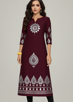 Kurt Women's Fashionable Dress With Straight Tube Casual Round Neck Design And Various Vacation Styles Kurdische Kleider