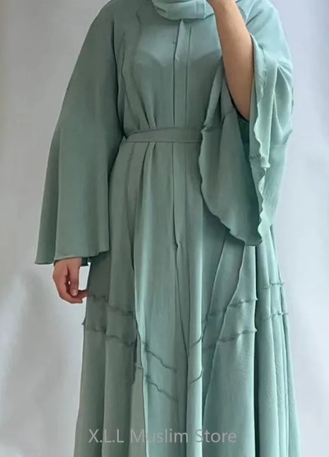 Kaftan Dubai 2024 Luxury Long Loose Muslim Ramadan Open Abaya Evening Dresses Women's Prayer Garment Femme Musulmane Vestidos