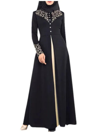 Muslim Dress Womens  Fashion Abaya Dubai  Appliques  Turkey   Women Elegant Long