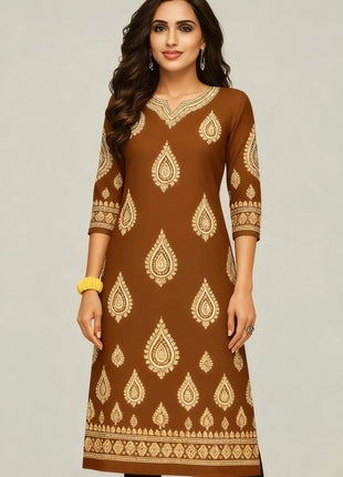 Muslim Kurtta Casual Dress Middle Eastern Straight Casual Ethnic Slit hem Mandarin Peacock National Style Caftan Turkish Abaya