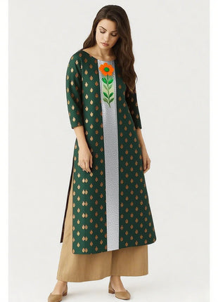 Muslim Dress Kurt Women's Fashionable Elegant Straight Tube Casual Peacock National Style Abito Donna Musulmana Turkish Abaya
