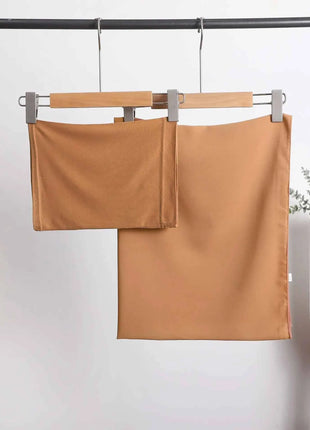 2 Piece Set Chiffon Hijab Matching Undercap Chiffon Scarf with Matching Underscarf Shawls Scarves Head Scarf Headwraps for Women