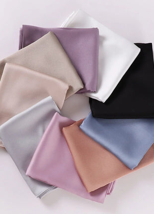 New Bubble Chiffon Hijab Scarf Handmade Flower Beaded Anchor Satin Silk Scarf  Hijabs for Women Turban Femme Ramadan Islamic