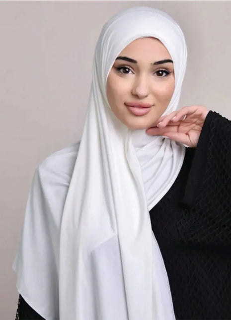 Instant Hijab Scarf for Women Muslim Easy To Wear Jersey Head Scarf Wrap Thin Breathable Soft Sunscreen Pullover Head Wrap