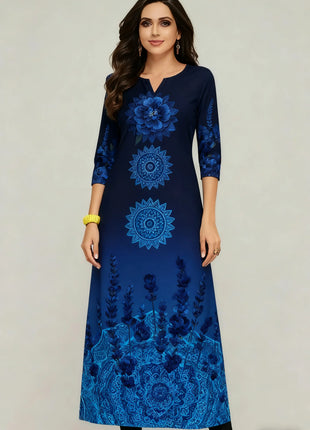 Muslim Flowers Kurt Christmas Women's Casual Fashion Comfortable Dress Long Sleeve Straight Tube Casual Ethnic Arabian Dress