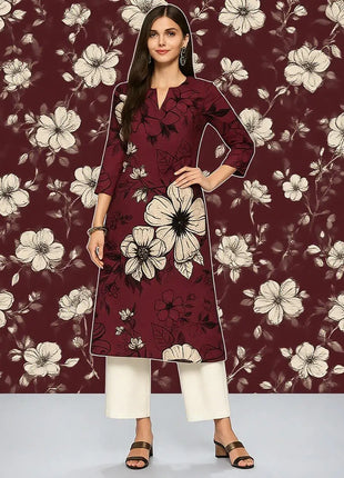 Muslim Kurt Flowers Women's Fashion Comfortable Long Sleeve Straight Casual Ethnic Vestidos Longos Parrot Print New Dress