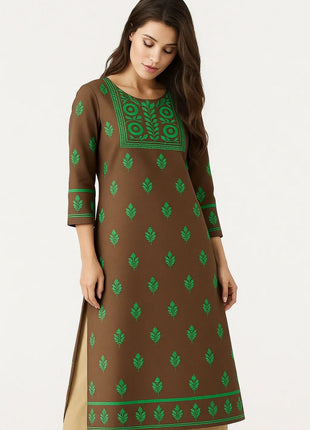 Muslim Dress Kurt Women Fashionable And Elegant Straight Tube Casual Colorful Slit hem Abito Donna Islamic Clothing For Women