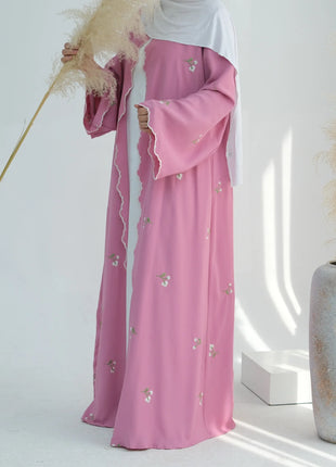 Eid Muslim Abaya for Women Embroidery Cardigan Dresses Abayas Ramadan Morocco Dubai Jalabiya Kaftan Vestidos Arab Long Robe 2025