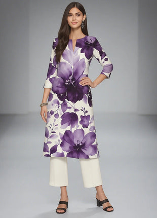 Muslim Kurt Women's Fashion Comfortable Dress Long Sleeve Straight Tube Casual Ethnic Flowers Regular Size New Dress
