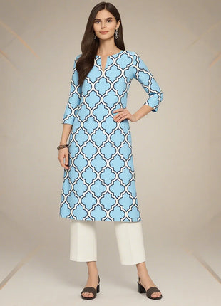Muslim Women's Kurt Fashionable And Elegant Long Sleeved Straight Tube Casual O-neck Peacock Pattern Kaftan Marroqui Mujer