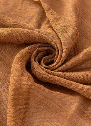 61 Colors Soft Cotton Viscose Scarf Rayon Material Muslim Hijab Mid Eastern Plain Solid Color Headscarf With Tassel