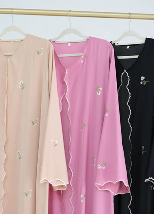 Eid Muslim Abaya for Women Embroidery Cardigan Dresses Abayas Ramadan Morocco Dubai Jalabiya Kaftan Vestidos Arab Long Robe 2025