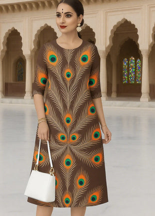 Muslim Women's Kurt Fashionable And Elegant Turkish Abaya Straight Tube Casual Kurtta Turkish Abaya Kaftan Marroqui Slit hem