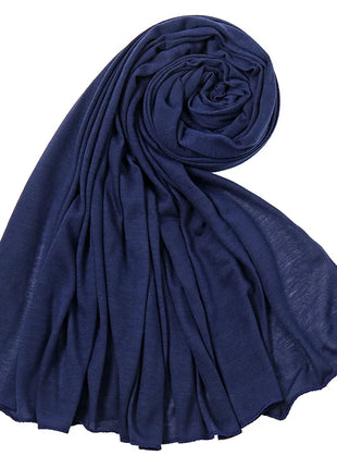 Hot Muslim Fashion Woman Soft Hijabs Scarf Shawl Plain Cotton Jersey Scarves Turban Women Long Shawls Head Wrap Headband Abaya
