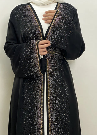 Ramadan Eid Dubai Open Black Muslim Kimono Abaya Damen Turkey Islam Abayas For Women Dress Kebaya Robe Femme Musulmane Kaftan