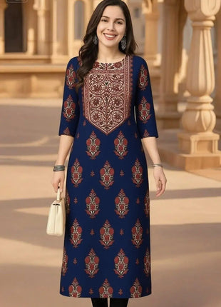 Muslim Kurtta Women Fashion Comfortable Dress Straight Tube Casual Ethnic Peacock Vestidos Longos Abito Donna Musulmana