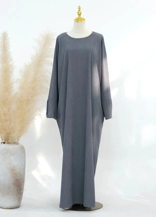 Closed Casual Abayas Corduroy Winter Abaya Eid 2025 Muslim Clothes Borkha For Muslim Women Moroccan Dresses Kaftan Caftan Femme