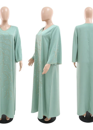 Caftan Eid Elegant Muslim Women Dress Ramadan Party Dubai Abaya Turkey Islam Long Evening Dresses Musulmane Elegant Vestidos