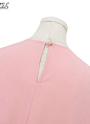 Autumn Muslim Fashion Long Dress ZANZEA Women Long Sleeve O Neck Vestidos Dubai Kaftan Maxi Sundress Robe  Elegant Lace Abaya