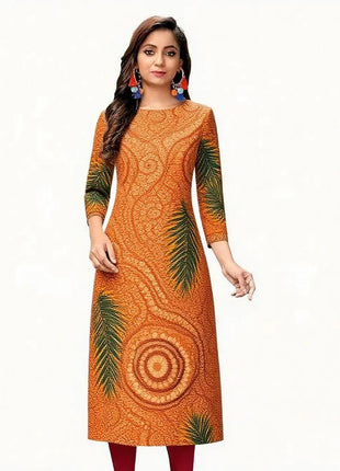 Muslim Dress Kurtta Women Fashionable Elegant National Style Straight Tube Casual Slit hem Colorful Elephant Peacock Pattern