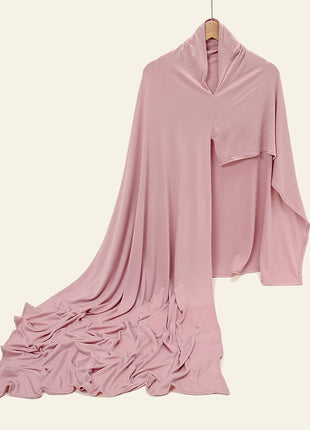 Fashion Modal Jersey Hijab Instant Scarf Muslim Woman Bonnet Hijab Shawl Lady Soft Long Wraps Church Prayer Turban Headband