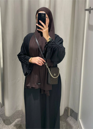 Eid Modest Dress for Women Abaya Lace-up Sleeve Morocco Party Dresses Ramadan Vestidos Largos Kaftan Islam Dubai Arab Long Robe