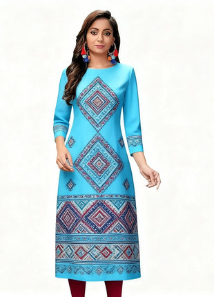 Muslim 2026 Women's Kurt Fashionable And Elegant Straight Tube Casual Kurtta Flowers Pattern Comfortable Dress Slit hem Abaya