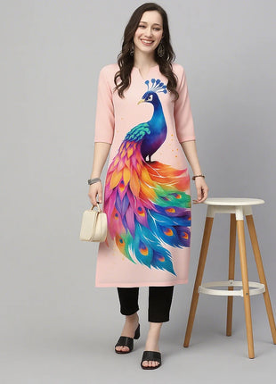 Muslim Women's Kurtta Casual Fashion Dress Straight Tube Casual Ethnic Flower Muslim Fashion Long Sleeve Dresses National Style