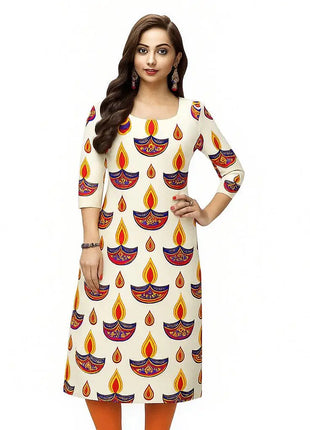 Muslim Kurt Women's Fashionable And Comfortable Kurtta With Flowers Straight Tube And National style Abito Donna Musulmana