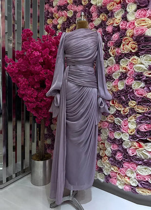 Eid Silky Women Dress Muslim Abaya Party Jalabiya Ramadan Party Long Dresses Vestidos Largos Arab Long Robe Morocco Kaftan 2025