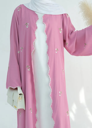 Eid Muslim Abaya for Women Embroidery Cardigan Dresses Abayas Ramadan Morocco Dubai Jalabiya Kaftan Vestidos Arab Long Robe 2025