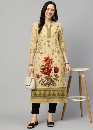 Muslim Kurt Women Fashion Comfortable Dress Long Sleeve Straight Tube Casual Ethnic Flower Vestidos Longos Moroccan Kaftan Dress