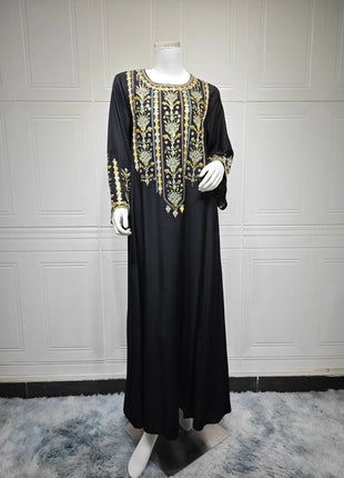 Women Jalabiya Dubai Dress Abaya Eid Ramadan Party Gorgeous Long Dresses Muslim Embroidery Vestidos Largos Robe Saudi Arab 2026