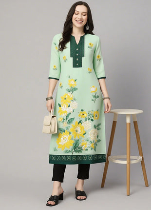 Muslim Kurt Women's Fashionable And Comfortable Kurt Dress Long Sleeved Straight Tube Casual Ethnic Middle Eastern Arabic Dress