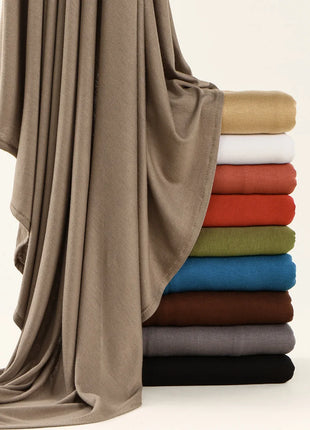 145*145cm Large Size Jersey Modal Square Scarf Stretchy Muslim Instant Hijab Layer Khimar Eid Islamic Women Prayer Headscarf