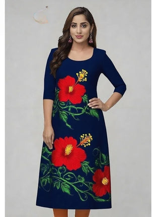 Muslim 2026 Kurt Women's Fashionable Comfortable Dress Straight Tube Casual Multiple Designs Islamic National style Slit hem