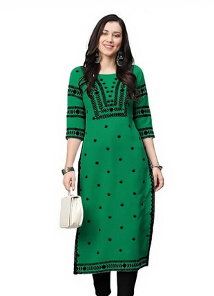 National style Kurtta Women Fashion Comfortable Slit hem Straight Casual Ethnic Abito Donna Musulmana Women Dress Turkish Abaya