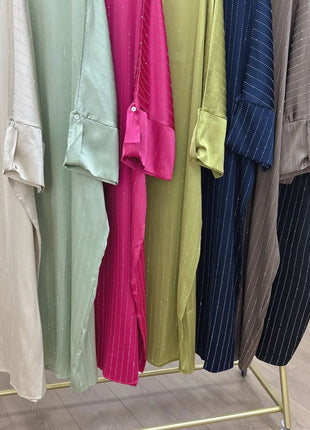 2024 Luxury Dubai Abaya Dress for Muslim Women Ramadan Eid Saudi Arabia Party Jalabiya Clothing Islamic Turkey Modest Long Robe