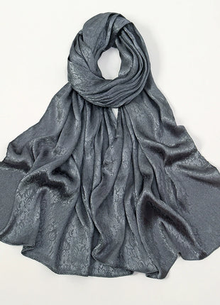 High Quality Floral Print Satin Hijab Scarf Muslim Hijab Plain Malaysia Scarf Satin Shawl Luxury Silk Satin Wrap Islam Turban
