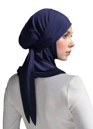 Modal Cotton Jersey Hijab Scarf Long Muslim Shawl Plain Soft Turban Tie Head Wraps For Women Africa Headband