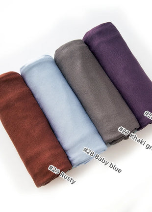 29Colors Cheap Jersey Hijab Scarf Solid Muslim Long Scarves Turban Shawl Elastic Cotton Arab Headscarf Head Wraps Saudi Hijabs