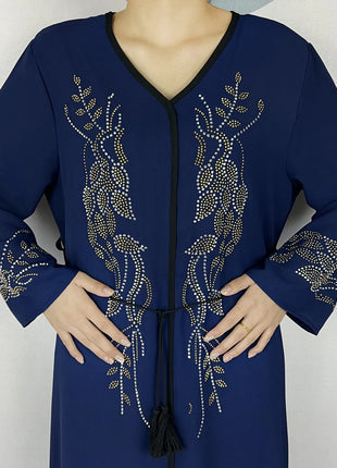 New African Abayas For Women Long Sleeved Chiffon Loose Femme Elegant Robe Dubai Islam Fashion Party Evening Dresses With Scarf